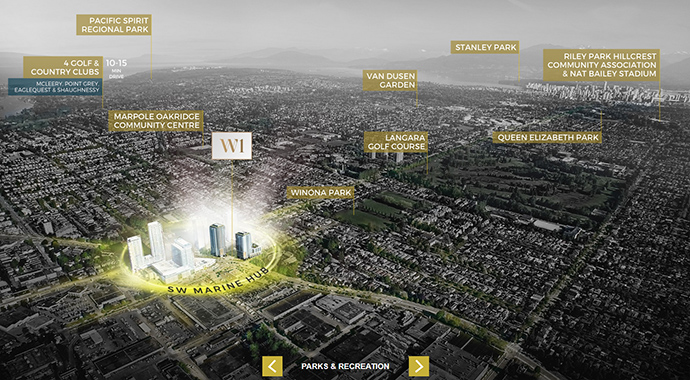 At West 64th Street and Nunavut Lane Vancouver W1 Cambie Corridor Condos are close to beautiful parks and recreation.