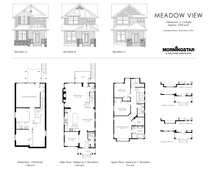 The Meadow View floor plan.