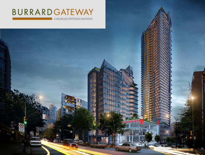 Best rendering of the proposed Vancouver Burrard Gateway project.