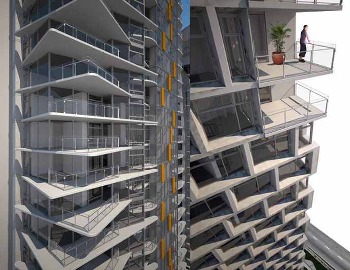Downtown Vancouver landmark high-rise proposal for Burrard Gateway development site.