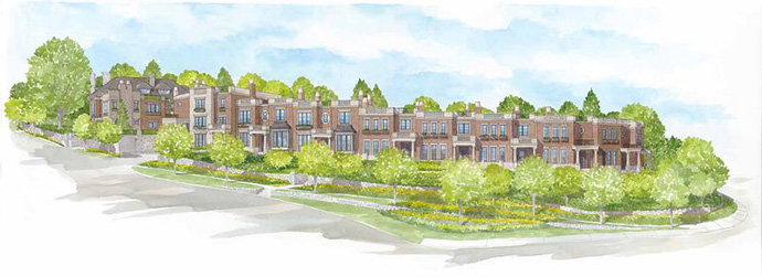 Original rendering of this Westside Vancouver luxury home project.