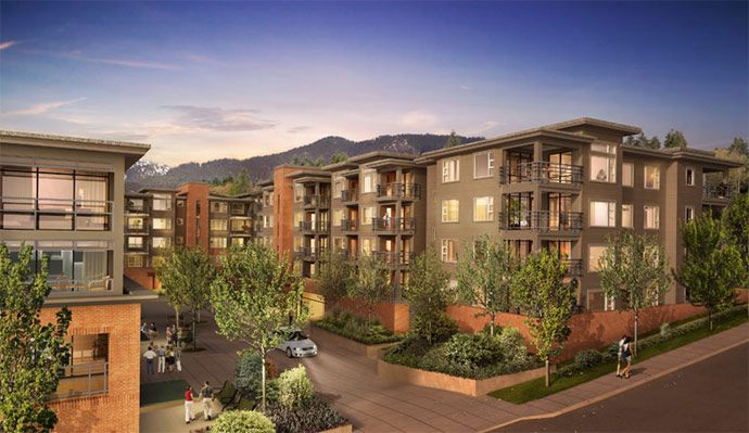 North Vancouver District Crossing apartments are affordable and well located.