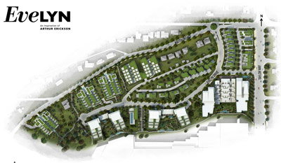 The Village at Park Royal Evelyn West Vancouver real estate development is underway with Phase 1 release.
