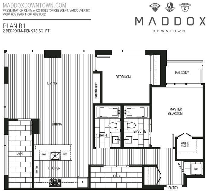 Awesome 2 bedroom Maddox floor plan.