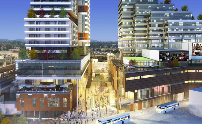 In addition to housing more than 750 residents, the Vancouver Marine Gateway office tower will be home to more than 220,000 square feet of commercial space in addition to possibly a movie theatre, shopping mall and other services and retail stores.
