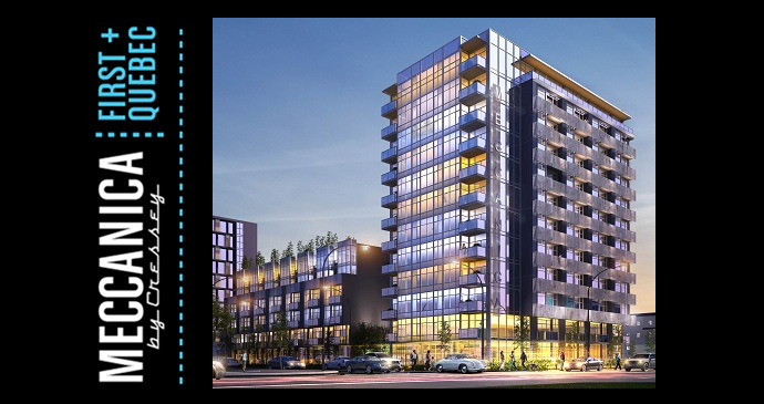 New Cressey Meccanica Vancouver condos for sale in Southeast False Creek real estate district.