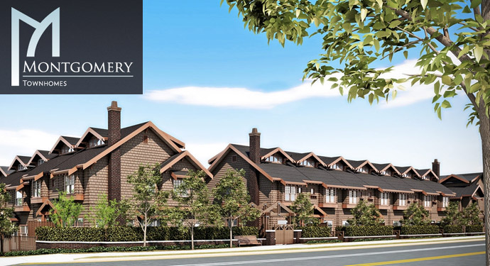 Westside Vancouver real estate development at the Listraor Montgomery townhomes.