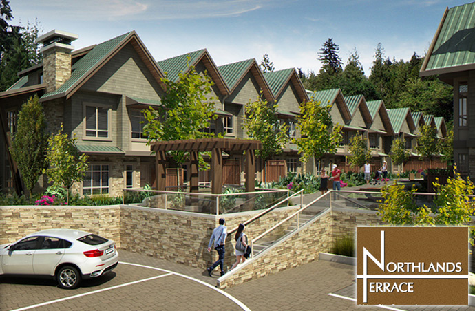 New North Shore Northlands Terrace North Vancouver condos and townhomes by Mount Seymour Developments.