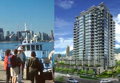 The magnificent master planned Pier Lower Lonsdale real estate development is underway and Phase 2 are the Twin towers at Esplanade and Esplanade West high-rises