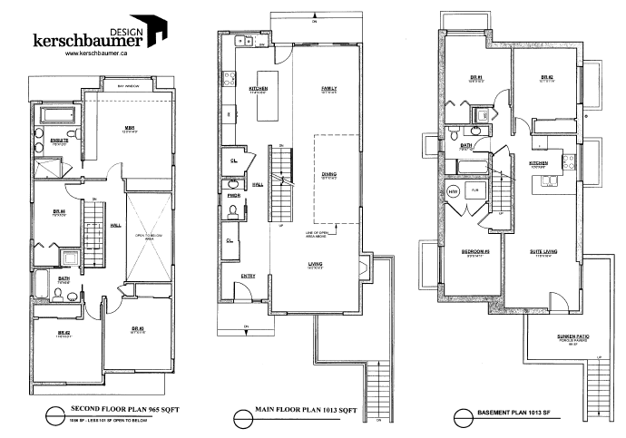 Floor plan for the North Vancouver Shore House Central Lonsdale home for sale features a legal basement suite as a mortgage helper.
