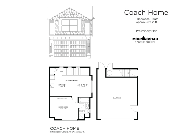 The Somerton Burke Mountain Coquitlam coach home floorplan.