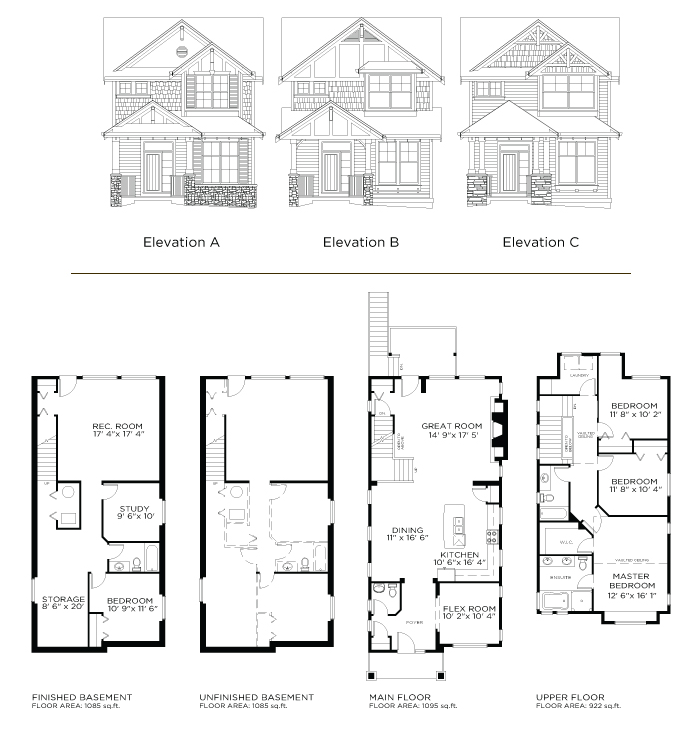The Coquitlam detached home plan.