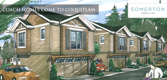 The Burke Mountain Coquitlam SOMERTON Homes features the first Coquitlam coach home community by Morningstar developers.