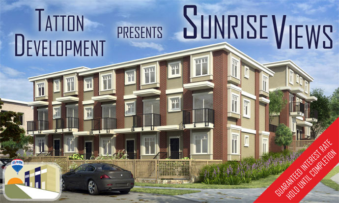 The East Vancouver townhomes at Sunrise Views are brought to you by Tatton Development.
