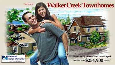 The pre-construction Chilliwack townhomes at Walker Creek townhouses is now being offered by Vedder Ridge Construction builders.