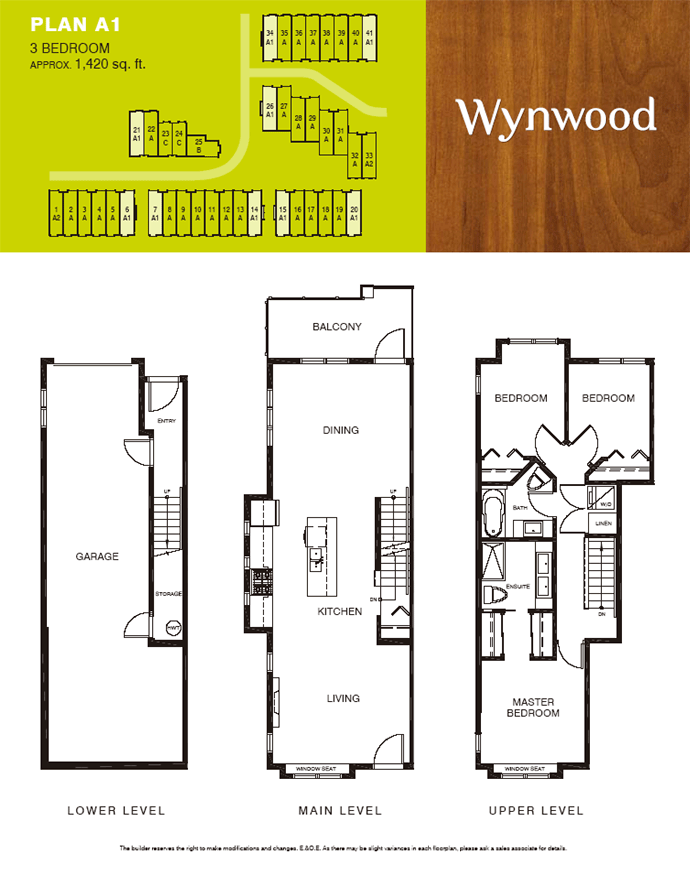 Bogner Development preconstruction Coquitlam Wynwood townhouses with 3 levels