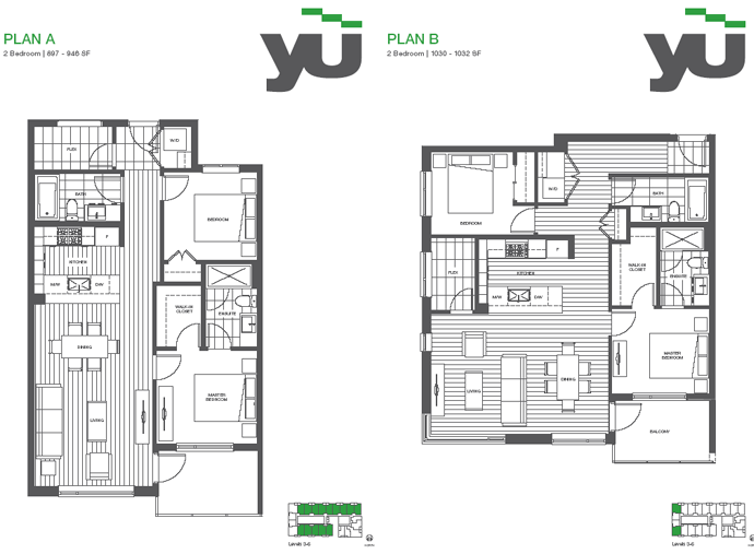 UBC YU floorplans.